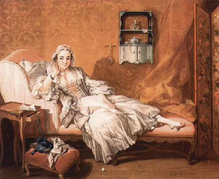 Francois Boucher Portrait of the artist's wife Marie-Jeanne Buseau china oil painting image